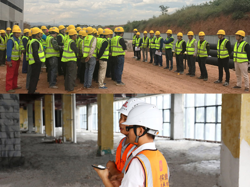 東莞盈灃科技有限公司工程緊鑼密鼓施工中，為迎接竣工全力奮戰(zhàn)！